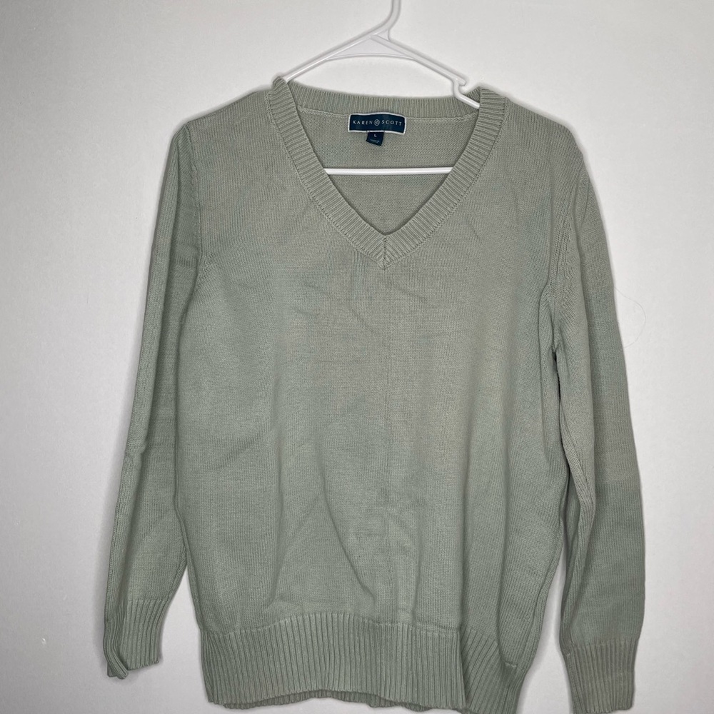 Karen Scott v-neck sweater